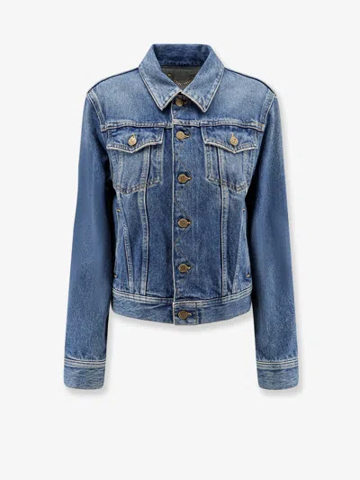 Golden Goose Slim Fit Denim Jacket In Blue