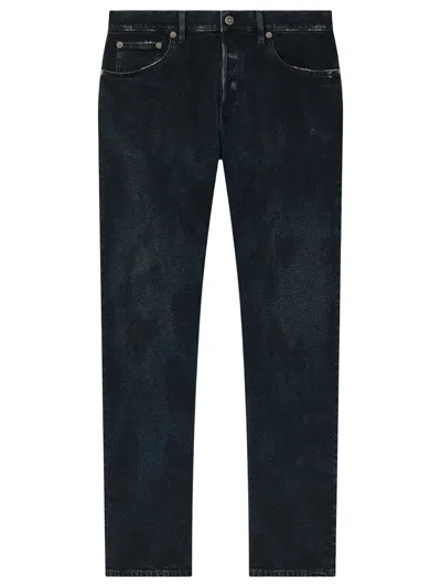 Golden Goose Slim Fit Stretch Cotton Jeans In Black