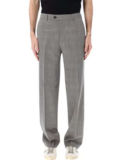 Golden Goose Slim-fit Pants Size 48 With Prince Of Wales Check Design In Gray