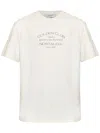 Golden Goose White Crewneck T-shirt With Logo Print On The Front In White