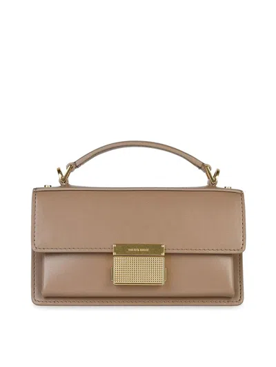 Golden Goose Small  Beige Leather Bag In Beis