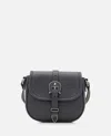 Golden Goose Small Rodeo Leather Crossbody Bag In Black