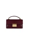 Golden Goose Small Venezia Beige Palmellata Leather Bag In Red