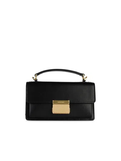 Golden Goose Small 'venezia' Black Palmellata Lear Bag