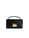 Golden Goose 'venezia' Black Hangbag With Adjustable And Removable Shoulder Strap And Clasp Closure In Black