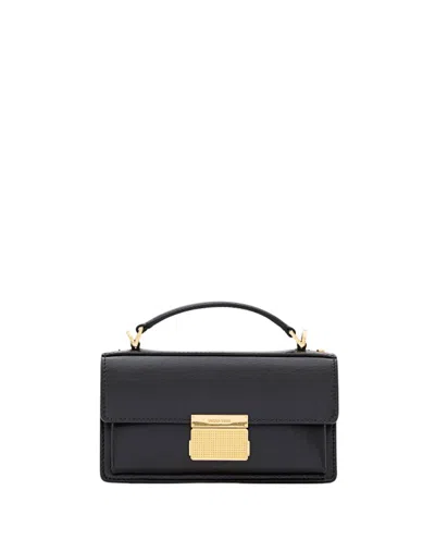 Golden Goose Small Venezia Palmellato Leather Handbag In Black