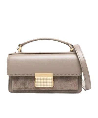 Golden Goose Small Venezia Suede-panelled Tote Bag In Brown