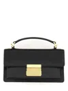 Golden Goose Venice Small Bag In Black Palmellate Leather And Gold Details In Black