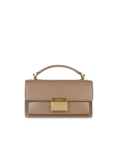 Golden Goose Small Venezia Leather Top Handle Bag In Cream