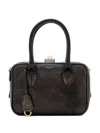 Golden Goose Small Vita Leaf-detail Tote Bag In Burgundy