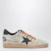 Golden Goose Ballstar Suede Upper Toe Tongue And Spur Leather Star And Heel Sneakers Black