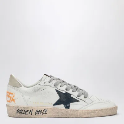 GOLDEN GOOSE GOLDEN GOOSE SNEAKER BALL STAR WHITE/BLUE/ICE