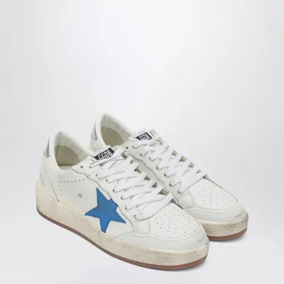 Golden Goose Men's /bluette/wood Ash Ballstar Sneakers In Multi