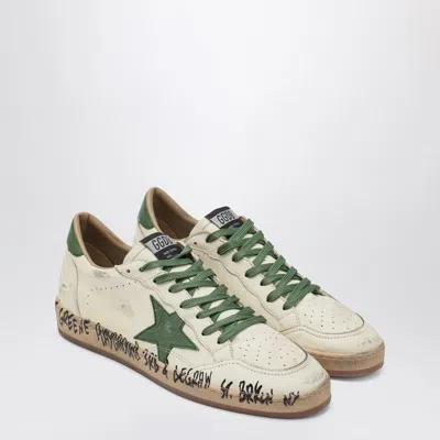 GOLDEN GOOSE GOLDEN GOOSE  SNEAKER BALLSTAR WHITE/GREEN