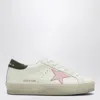 Golden Goose Sneaker Hi Star White/pink/dark Green In White