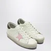 Golden Goose Sneaker Hi Star White/pink/dark Green