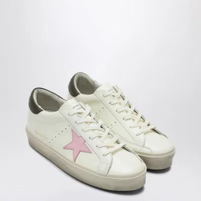 Golden Goose Sneaker Hi Star White/pink/dark Green