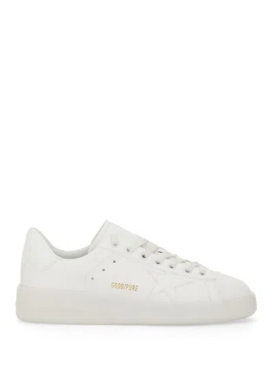 Golden Goose Women Purestar Sneaker With Logo In White