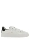 Golden Goose Mens Silver Com Pure Star Bio Logo-print Faux-leather Low-top Trainers In White
