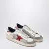 Golden Goose Stardan Leather And Net Upper Suede Toe And Star Laminated Heel Sneakers White