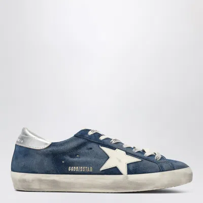 GOLDEN GOOSE GOLDEN GOOSE SNEAKER SUPER STAR AVIATOR BLUE/CREAM/SILVER