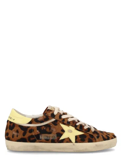 Golden Goose Sneaker "super-star" In Cavallino In Animal Print