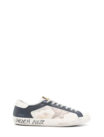Golden Goose Super Star Leather And Nappa Upper In Gray