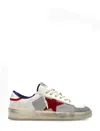 Golden Goose Stardan Leather And Net Upper Suede Toe And Star Laminated Heel Sneakers White