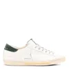 Golden Goose Super Star Leather Upper Toe And Tongue Suede Heel Sneakers Grey In Neutral