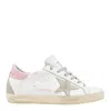 Golden Goose Super-star Sneakers In Nappa Leather With Suede Star And Pink Leather Heel Tab Shoes In Multi
