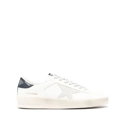 Golden Goose Sneakers In White/ice/blue