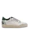 Golden Goose White Cow Leather Vamp Sneakers With Unique Used And Dirty Effect