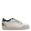 Golden Goose White Cow Leather Vamp Sneakers With Unique Used And Dirty Effect