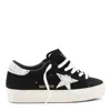 Golden Goose Hi Star Suede Sneakers With Glittered Star And Heel Tab In Black