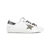 Golden Goose Men White Leather Super-star Sneakers In White