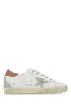 Golden Goose White Leather Super-star Sneakers In Neutral