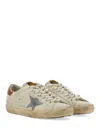 Golden Goose Deluxe Brand Men Super-star Classic With List Leather Sneakers In Neutral