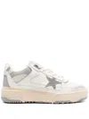 Golden Goose Rubber Sole Star Detail Contrast Panels In White