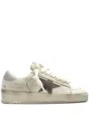 Golden Goose White Multicolor Shoes Flat Shoes In Gold