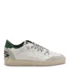 Golden Goose White Cow Leather Vamp Sneakers With Unique Used And Dirty Effect In White