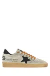 Golden Goose Ballstar Suede Upper Toe Tongue And Spur Leather Star And Heel Sneakers Black In Neutral
