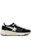 Golden Goose Men Running Sole Sneakers In Black