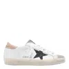 Golden Goose Superstar Leathere Upper Glitter Star Sneaker In Neutral
