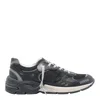 Golden Goose Black Leather And Mesh Running Dad Sneakers In Black