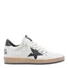 Golden Goose Low Top Leather Sneakers With Used Effect