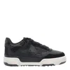 Golden Goose Low Top Leather Sneakers With Contrast Sole In Black
