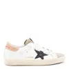 Golden Goose Superstar Leathere Upper Glitter Star Sneaker In Neutral