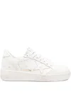 Golden Goose Pure Star Leather Low-top Sneakers In White