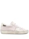 Golden Goose Super Star Suede Upper Laminated Star And Heel Glitter Edge Sneakers Rose In Pink