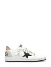 Golden Goose Ballstar Leather Upper And Toe Glitter Star And Heel Suede Spur Shoes In Multi